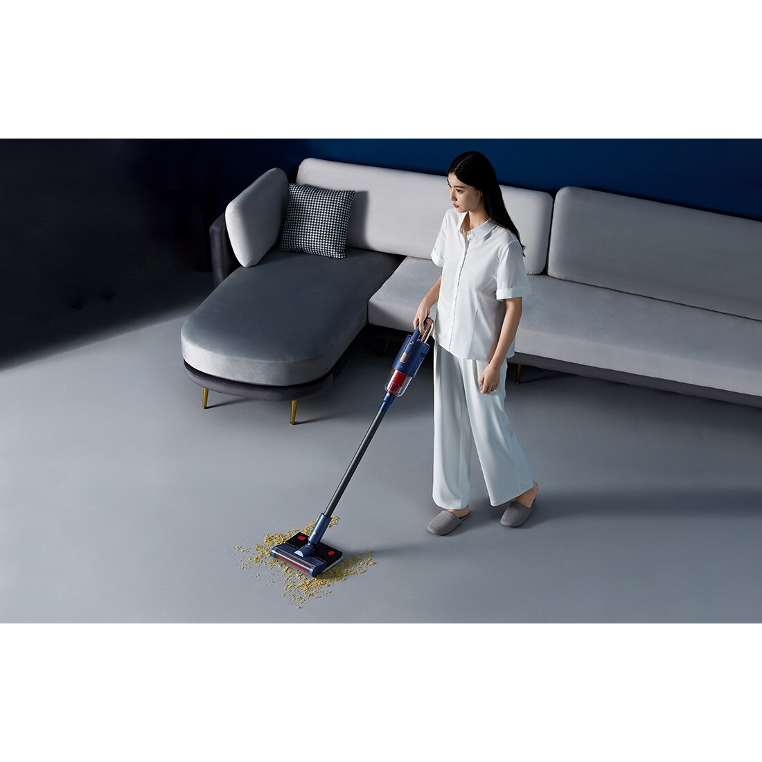 Aspirator Xiaomi Deerma, VC20 Pro Wireless Cleaner, Albastru - eMAG.ro