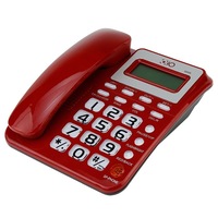 Telefon FIX, OHO, ID apelant, FSK/DTMF, calculator, calendar, memorie, rosu