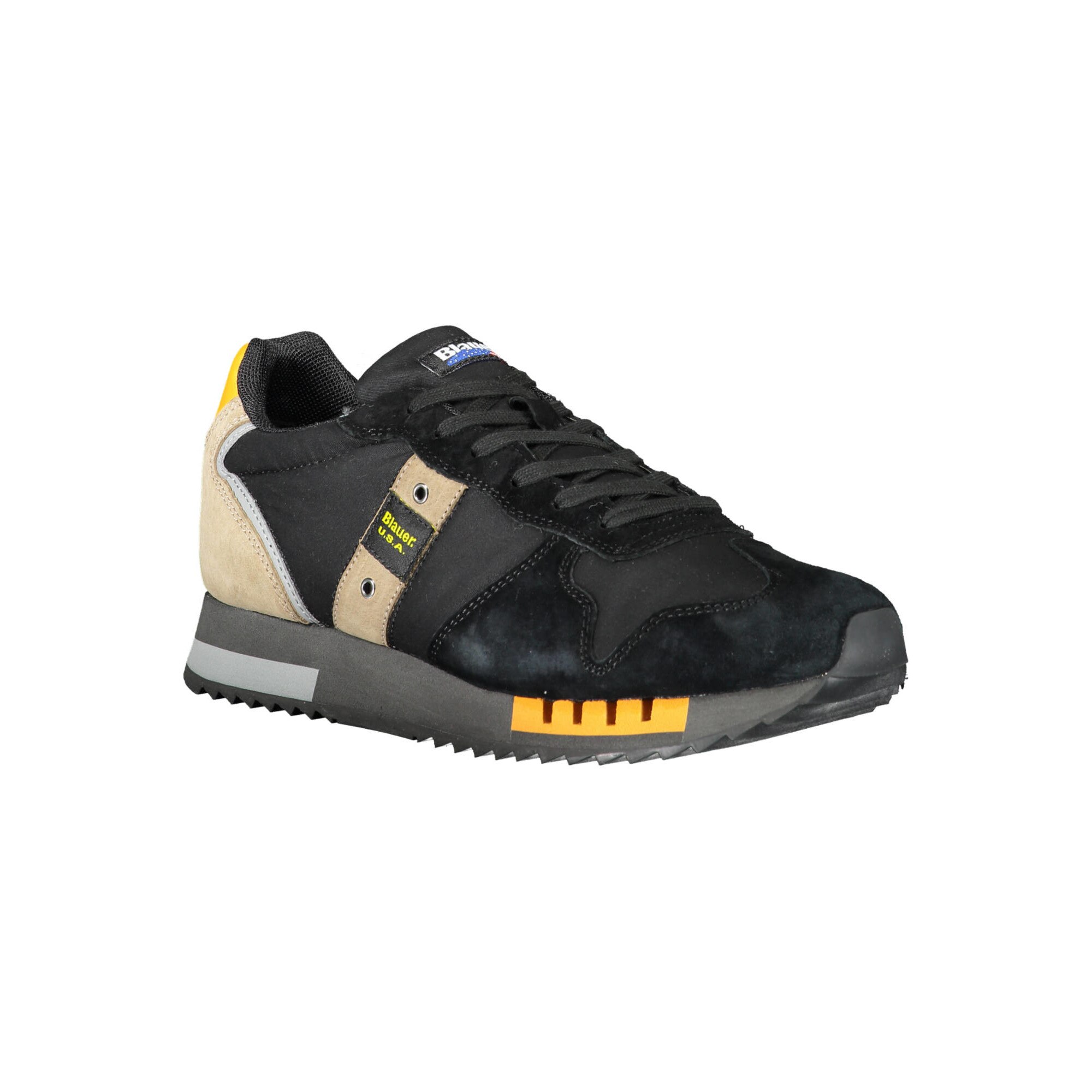 Pantofi sport, BLAUER, 9203943, Logo, Negru, Negru