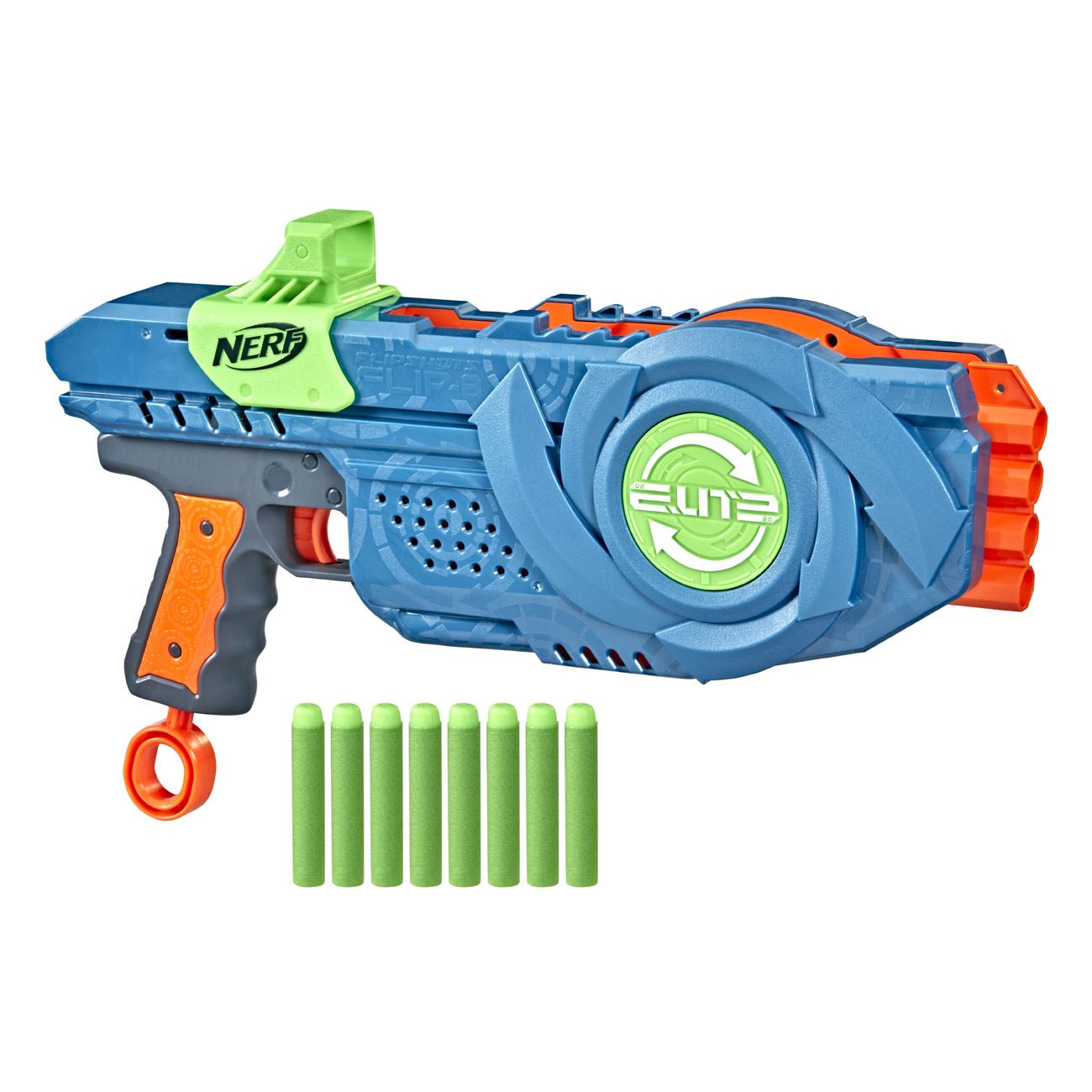 Pistol Nerf dizain unic cu gloante incluse, multicolor , 45x8x30 cm