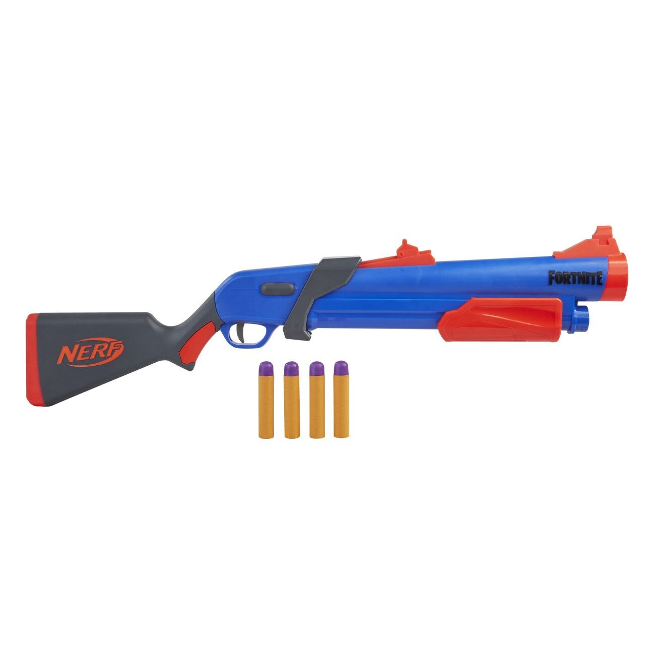 Pistol Nerf dizain unic cu gloante incluse, multicolor , 76x6.5x26.5 cm