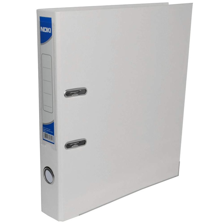 Biblioraft Plastifiat Noki, Cotor 5 cm, Alb