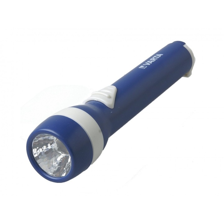 Lanterna led varta functioneaza cu doua baterii aa