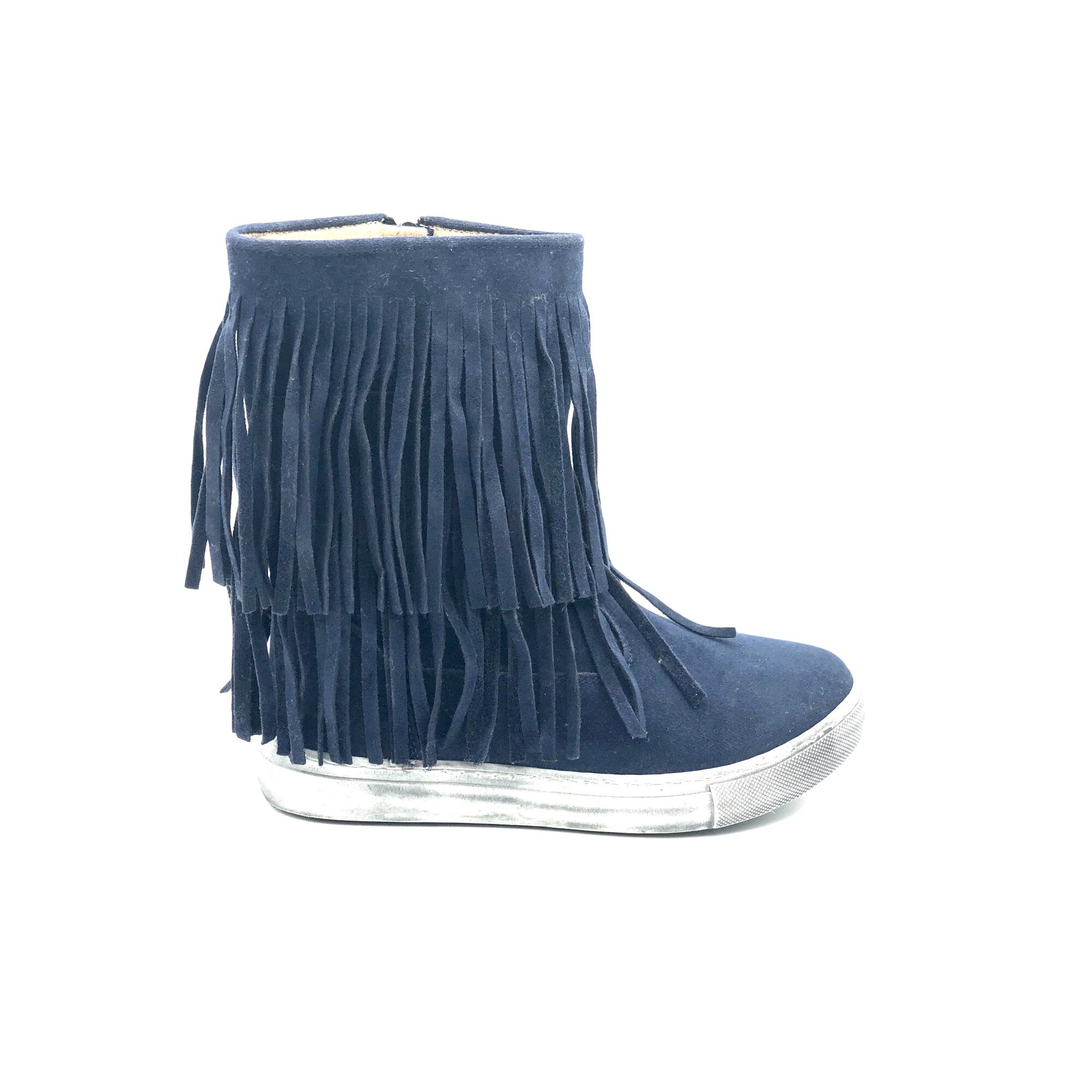 Cizme copii Sibel Bebe EVO651,Ortopedice, imblanite, piele intoarsa, Bleumarin, Bleumarin