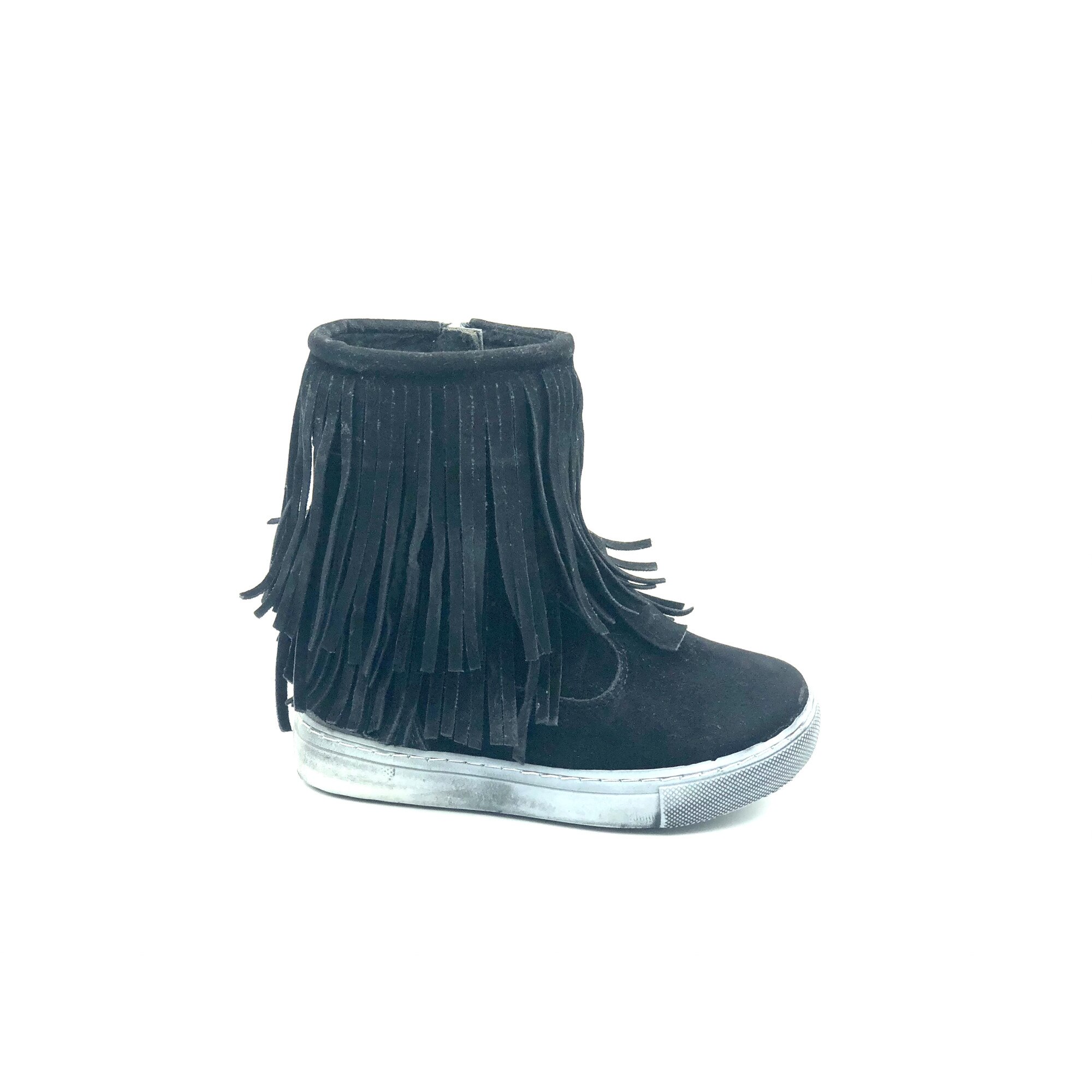 Cizme copii Sibel Bebe EVO651,Ortopedice, imblanite, piele intoarsa, Negru, Negru, 27 EU