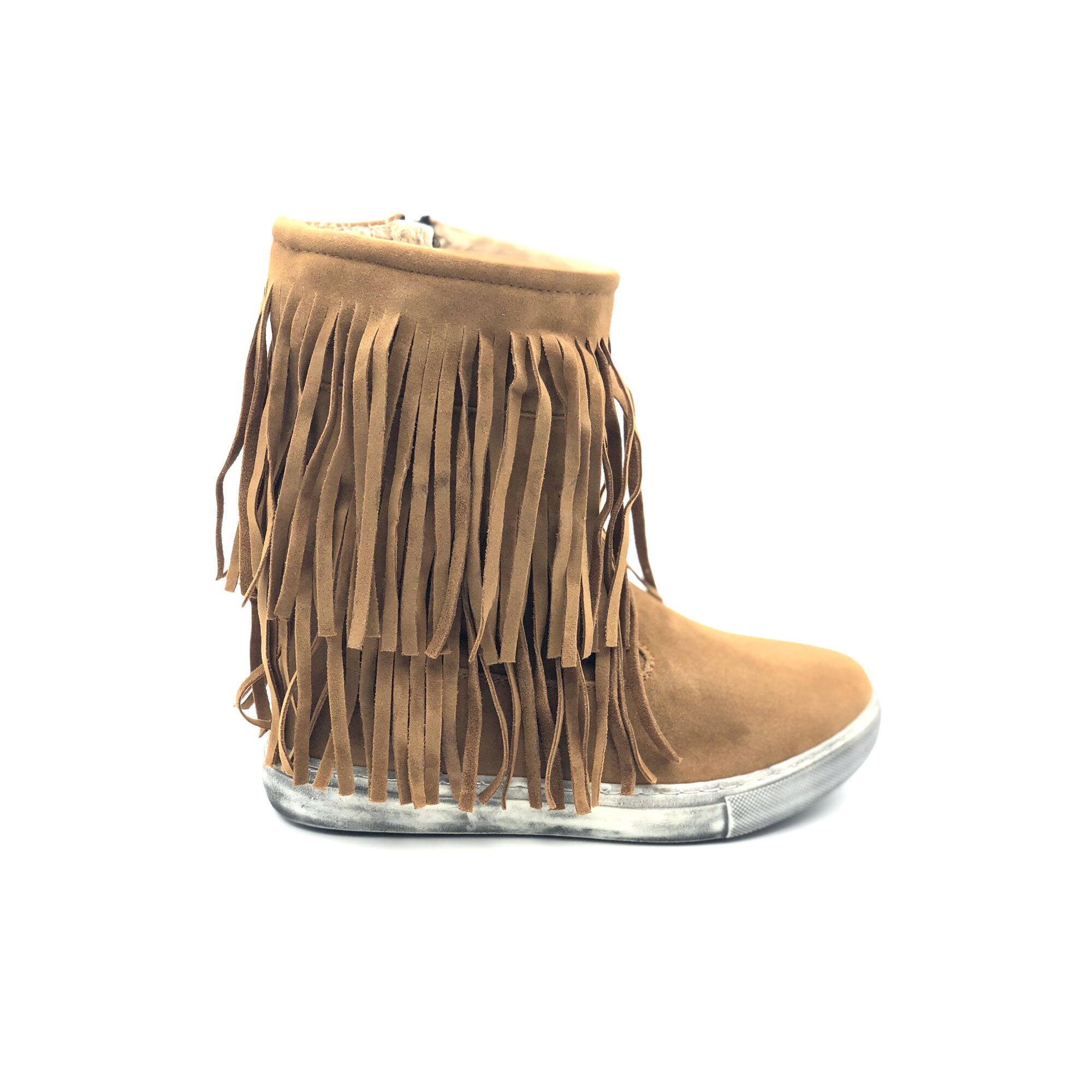 Cizme copii Sibel Bebe EVO651,Ortopedice, imblanite, piele intoarsa, Maro, Maro