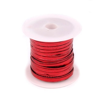 Sarma decorativa plata rosu, latime 3 mm Sarma decorativa plata rosu, latime 3 mm