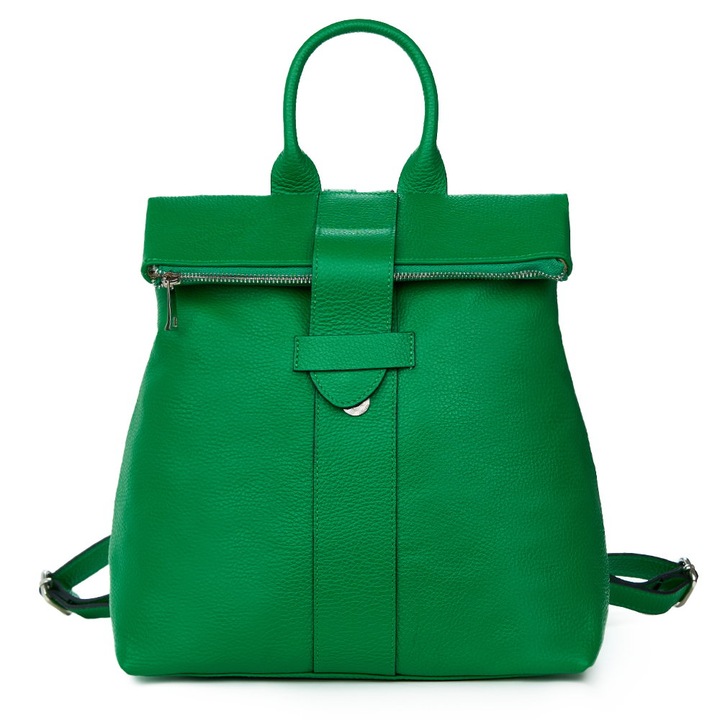 Rucsac din piele naturala Ricardo verde