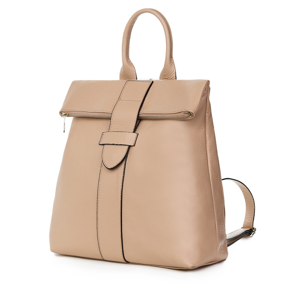 Rucsac din piele naturala Ricardo roz