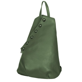 Rucsac piele naturala Bubble verde Rucsac piele naturala Bubble verde