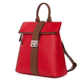 Rucsac din piele naturala Manuel rosu Rucsac din piele naturala Manuel rosu