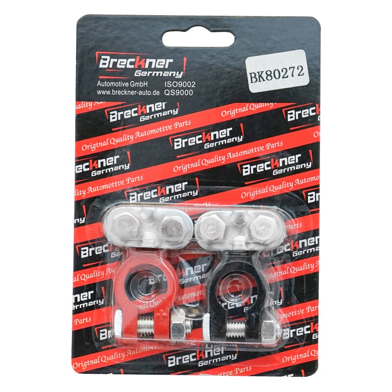 Set borne baterie negru si rosu Breckner Germany