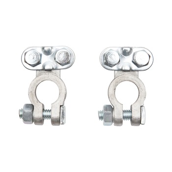 Set borne baterie de plumb cu strangere pe surub Breckner Germany Set borne baterie de plumb cu strangere pe surub Breckner Germany