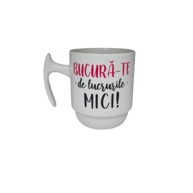 Cana ceramica 310 ml cu mesaj 