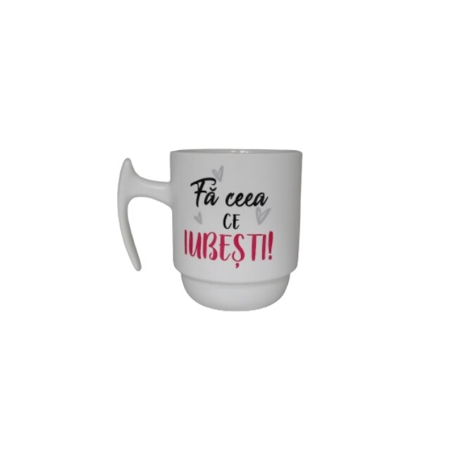 Cana ceramica 310 ml cu mesaj 