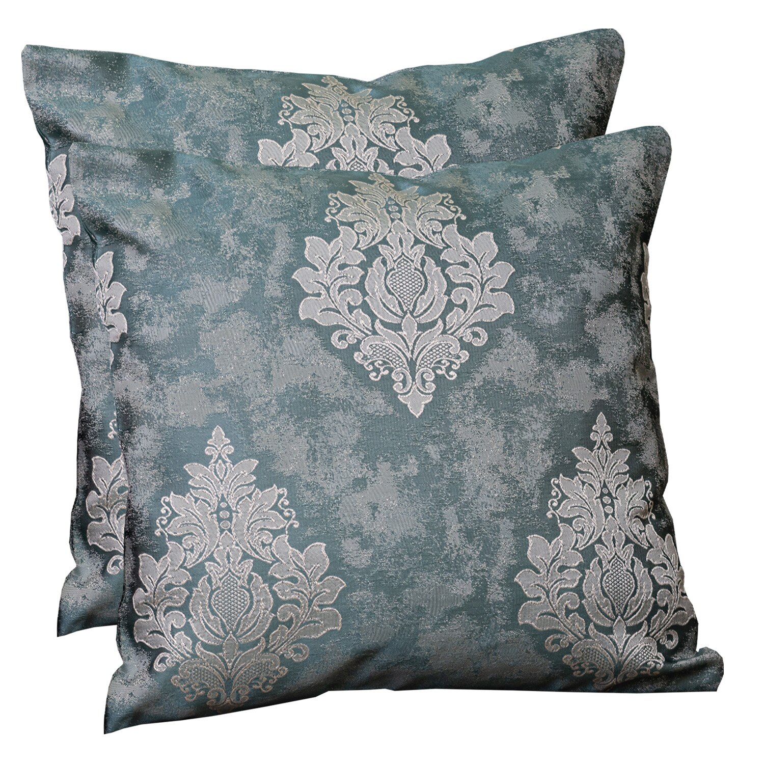 Set 2x40x40cm perne decorative Hiko IMPERIAL SHADOW CHATEAU turcoaz