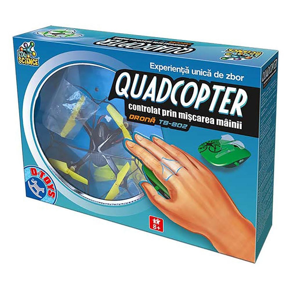 Drona Quadrocopter radioconandata controlata prin miscarea mainii