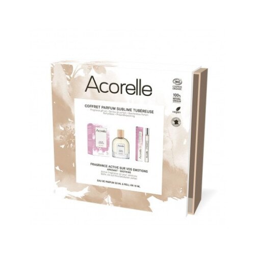 Set cadou parfum bio SUBLIME TUBEREUSE,Acorelle, 50ml si 10ml