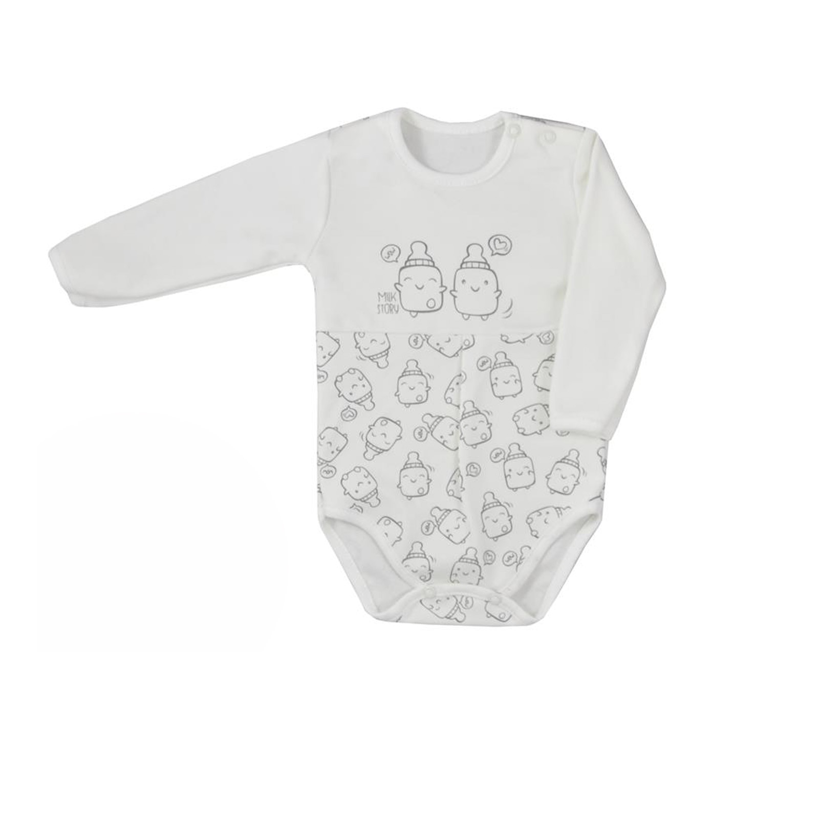 Body cu maneca lunga pentru copii Koala Butelki 06-695C_80 cm, Crem 55508
