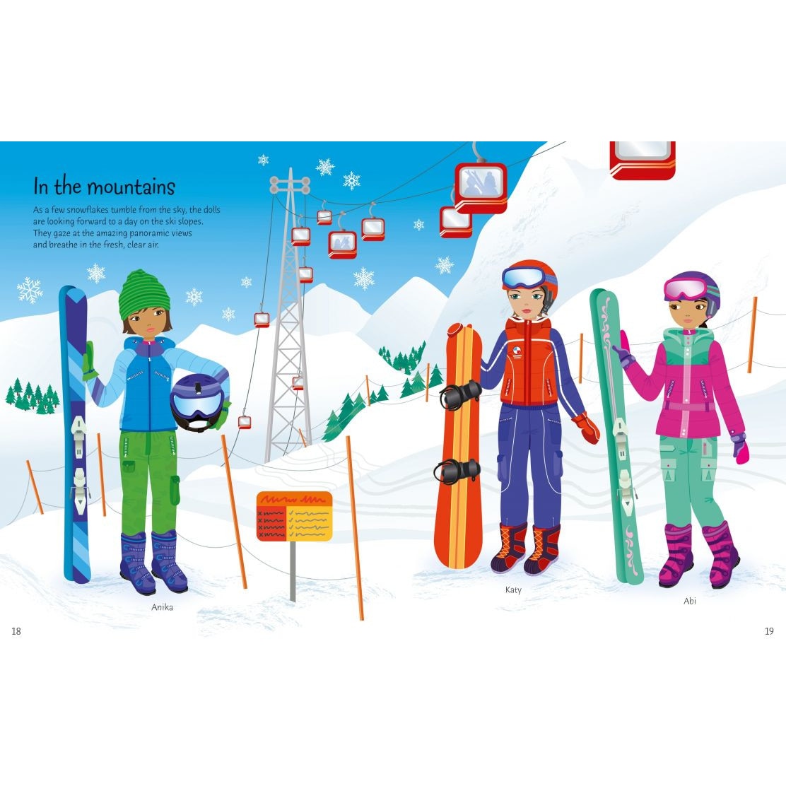 sticker dolly dressing winter wonderland Sticker Dolly Dressing: Winter Wonderland Choose and stick winter outfits for the dolls