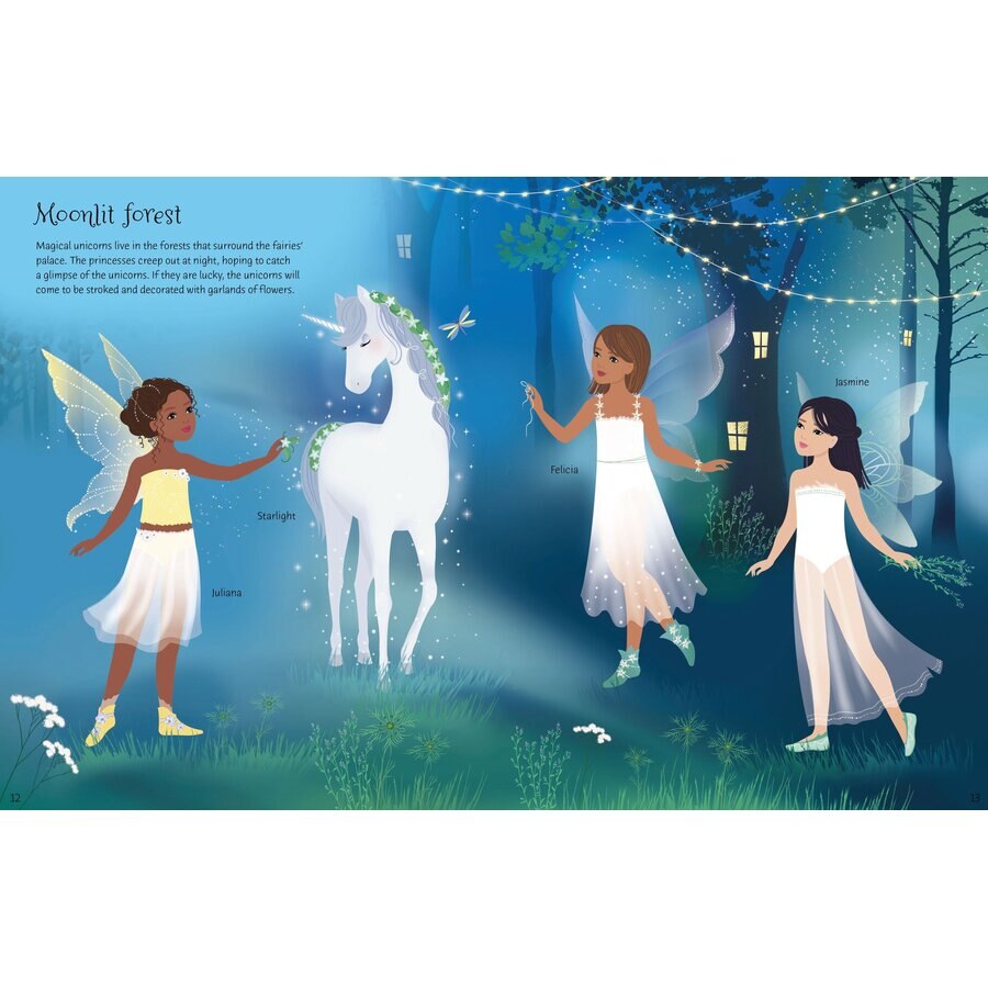 Carte Usborne - Sticker Dolly Dressing Fairy Princesses, autor Fiona Watt,  5 ani + - eMAG.ro