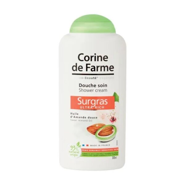 Gel de dus Corine de Farme cu ulei de migdale, 300 ml