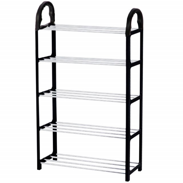 Suport pentru pantofi cu 5 rafturi, pliabil, 76 x 52 cm, Pufo