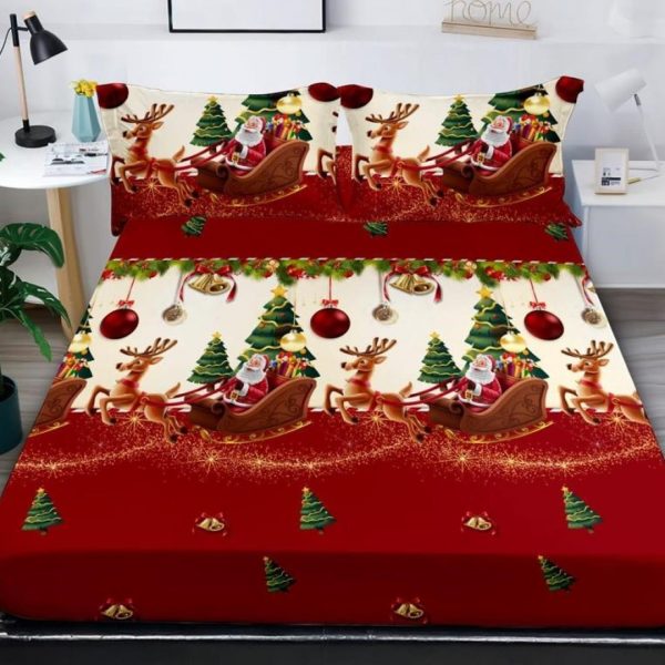 Husa de pat, Pucioasa, finet, 3 piese, 2 Persoane, 282-P, 180 x 200cm