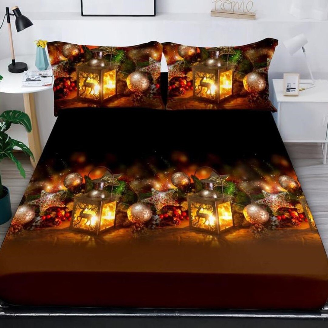 Husa de pat, Pucioasa, finet, 3 piese, 2 Persoane, 283-P, 180 x 200cm