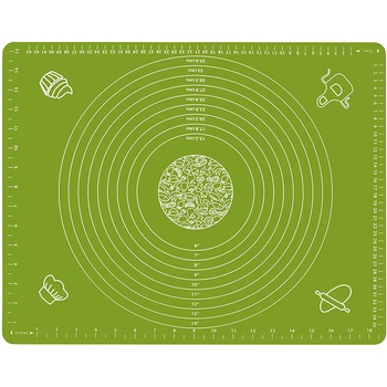 Covoras din silicon alimentar, awwaline®, verde, rezistent la temperaturi ridicate, ideal pentru framantat aluat, 50 x 40 cm Covoras din silicon alimentar, awwaline®, verde, rezistent la temperaturi ridicate, ideal pentru framantat aluat, 50 x 40 cm