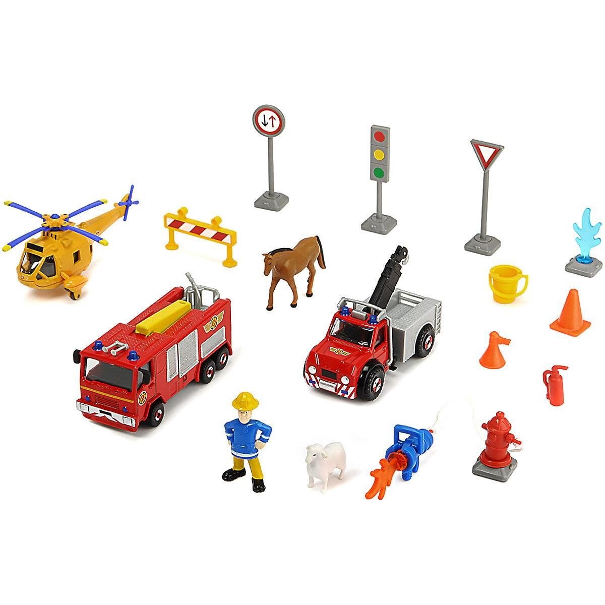 Set masinute din metal Dickie Toys Firemen Sam