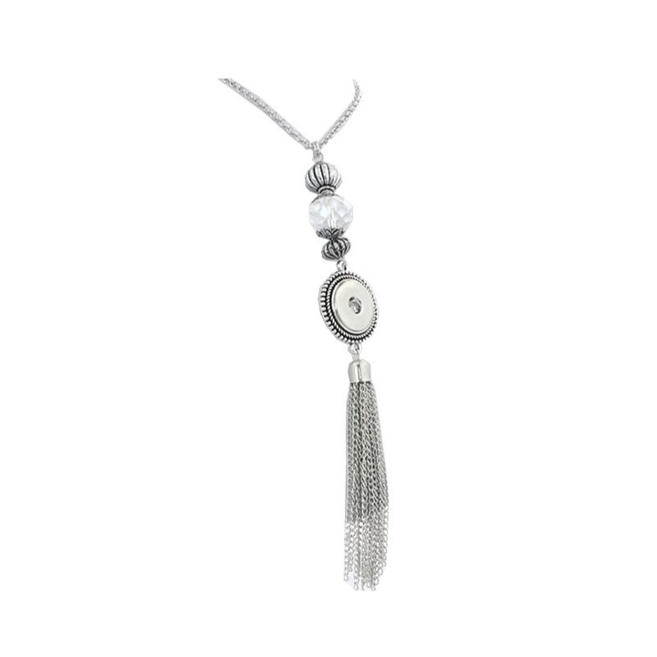 Colier silver vintage, EVNC, Crystal necklace, 18 mm