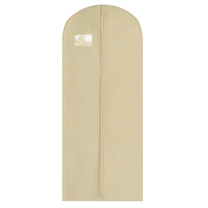 Husa pentru protectie haine AIM DECO, bej, 170 x 60 x 15 cm, cu burduf lateral