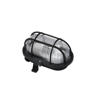 Lampa pentru exterior de perete, cu grilaj din plastic, Home BADT 6914H, ovala, culoare neagra Lampa pentru exterior de perete, cu grilaj din plastic, Home BADT 6914H, ovala, culoare neagra