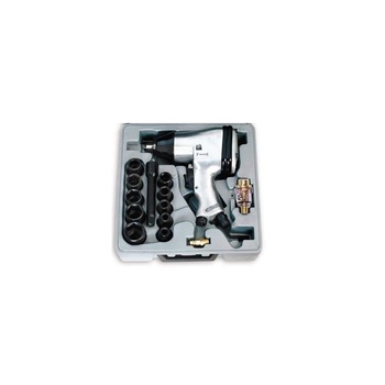 Cheie pneumatica cu impact in trusa, Fervi 0044, prindere 1/2”, 320 Nm, 7000 rpm, accesorii incluse Cheie pneumatica cu impact in trusa, Fervi 0044, prindere 1/2”, 320 Nm, 7000 rpm, accesorii incluse