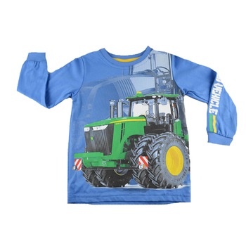 Bluza cu maneca lunga pentru baieti GT GT-5763AL-104, Albastru 11663 Bluza cu maneca lunga pentru baieti GT GT-5763AL-104, Albastru 11663