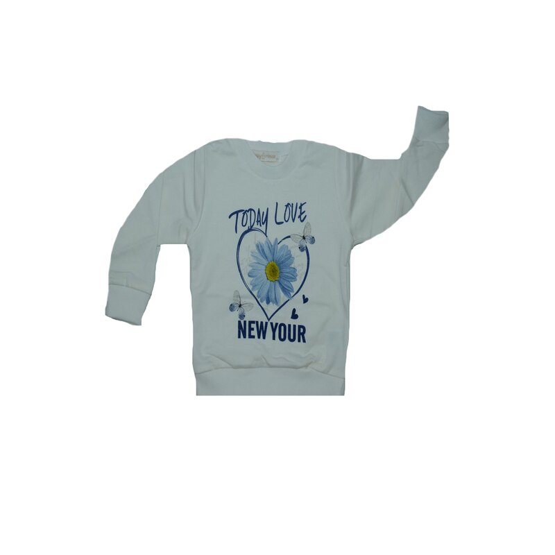 Bluza cu maneca lunga pentru fete Happy House BBHH4-A-98, Alb 98 CM