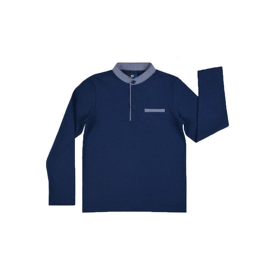 Bluza cu maneca lunga pentru baieti GT-6169-98, Bleumarin 16057