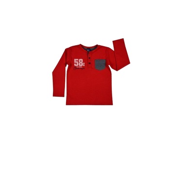 Bluza pentru baieti GT GT-4631R-116, Rosu 116 CM Bluza pentru baieti GT GT-4631R-116, Rosu 116 CM