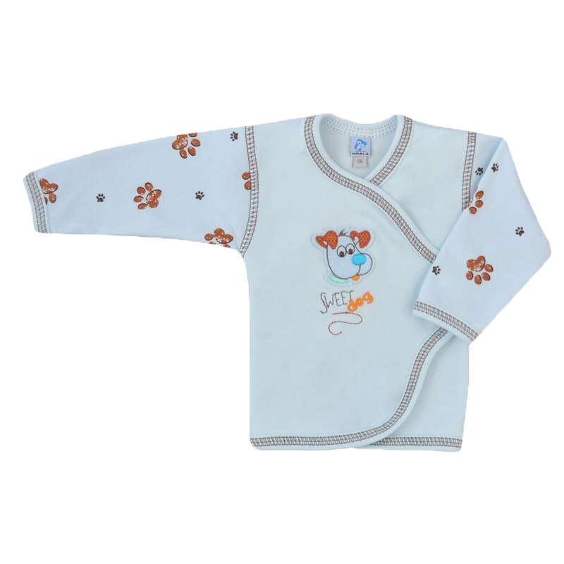 Bluza cu maneca lunga pentru baieti Koala Reksio 04-327AL-62, Albastru 62 CM