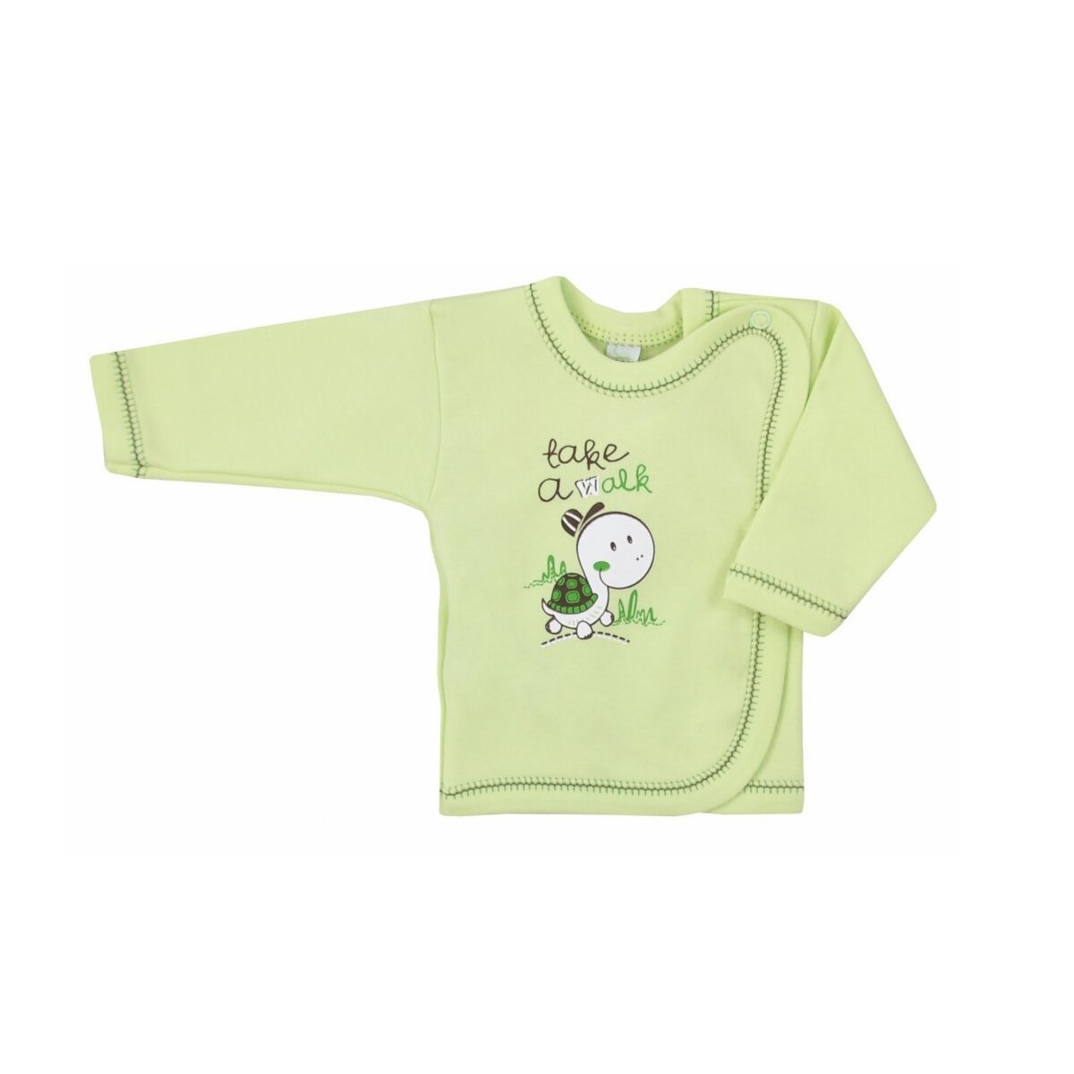 Bluza cu maneca lunga pentru copii Koala Zolwik 2666V-68-cm, Verde 68 CM
