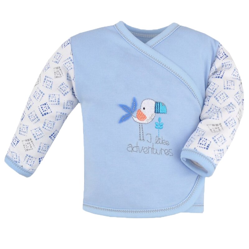 Bluza cu maneca lunga pentru baieti Koala Tajemniczy Ogrod 04-234T-68-cm, Albastru 68 CM