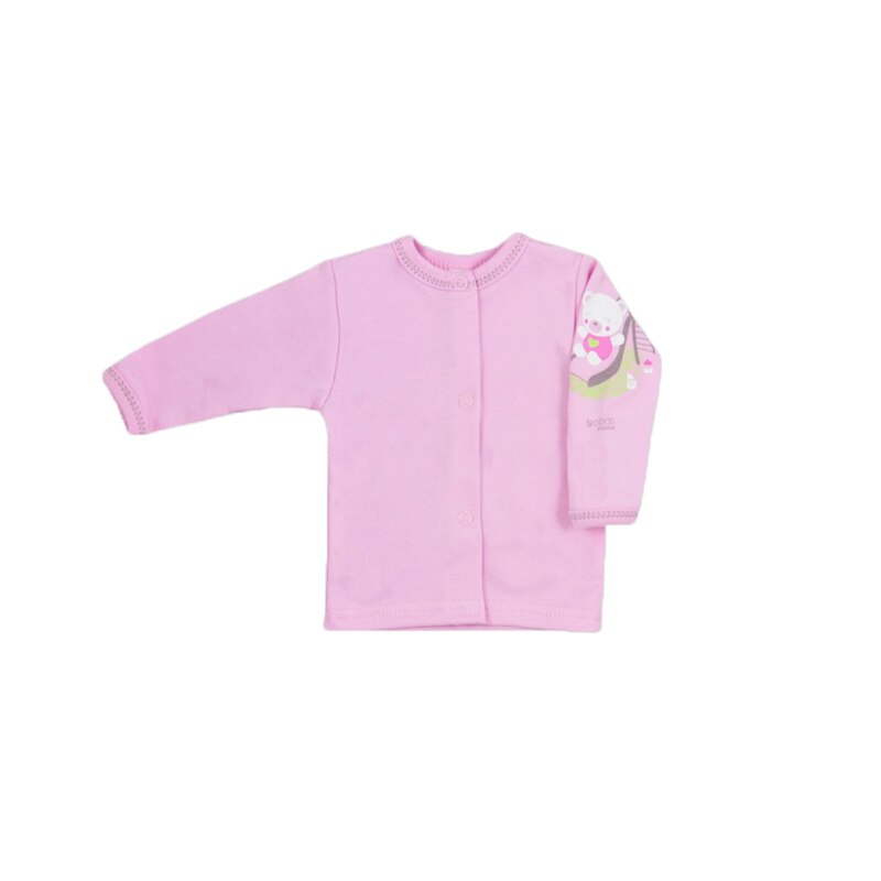 Bluza cu maneca lunga pentru fete Zabaw Koala 3603-R-68-cm, Roz 68 CM