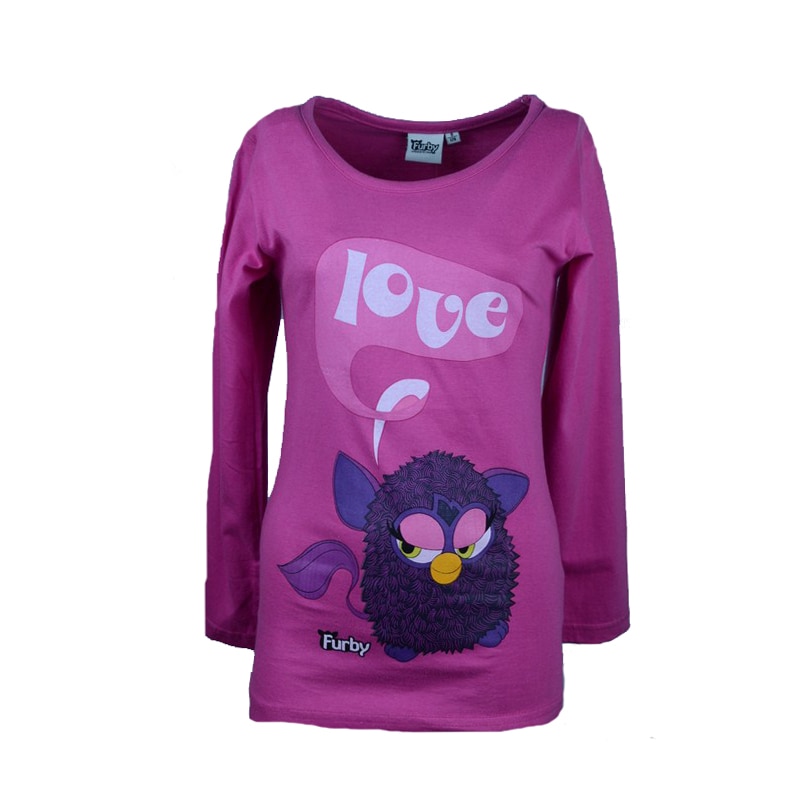 Bluza cu maneca lunga pentru fete Setino Furby 960-890-128, Mov 27475