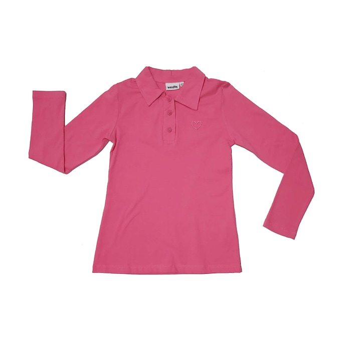 Bluza cu maneca lunga pentru fete Wendee OZFB102494-2-134, Roz 134 CM