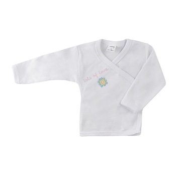 Bluza cu maneca lunga pentru fete Koala Amma Flower A01-053A-50-cm, Alb 50-52 CM Bluza cu maneca lunga pentru fete Koala Amma Flower A01-053A-50-cm, Alb 50-52 CM