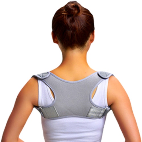 Corector postura Neo™ Premium, unisex, tip ham, dimensiune reglabila, Gri