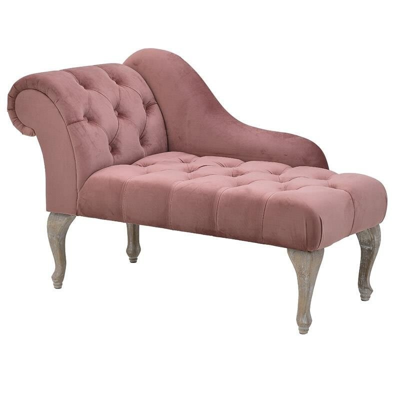 Canapea 1 persoana Pink Velvet, 120Χ55Χ76/42