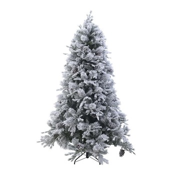 Brad de Craciun artificial Nins, 220 cm, aspect natural, zapada, suport din plastic inclus Brad de Craciun artificial Nins, 220 cm, aspect natural, zapada, suport din plastic inclus