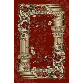Covor Clasic, Lotos Coloane 532, Rosu, 250x400 cm, 1800 gr/mp Covor Clasic, Lotos Coloane 532, Rosu, 250x400 cm, 1800 gr/mp